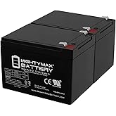 Mighty Max Battery 12V 12AH SLA Replacement Battery for Leoch LP12-12 T2-2 Pack