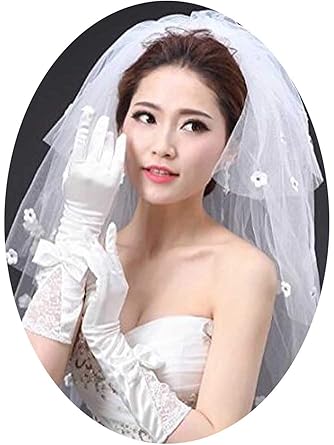Yean Bridal Romantic Hair Veil Multi Layered Shoulder Length Veils