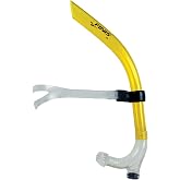 FINIS Original Swimmer&rsquo;s Snorkel Junior, Adjustable Fit, Yellow | Improve Swim Technique and Body Position Without Turning to Breathe, with a Purge Valve That Helps Clear Water