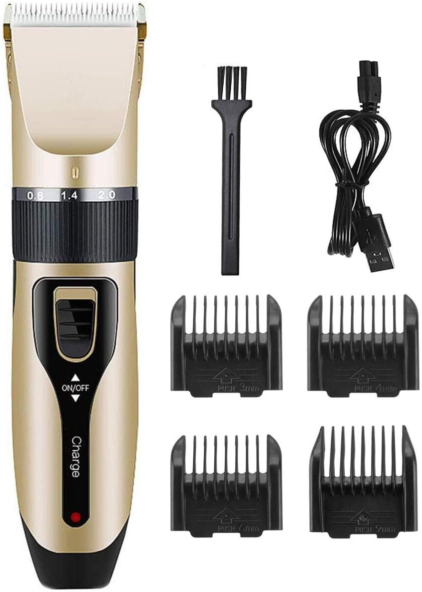 Dog Shaver Clippers Low Noise Rechargeable Cordless Electric Quiet Hair