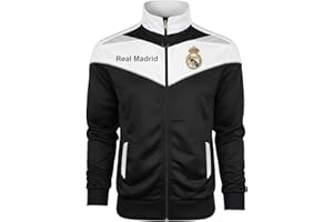 ICON SPORTS Real Madrid Legacy Track Jacket – Adult Sizes, Official R. Madrid Zip-Up Training Jacket