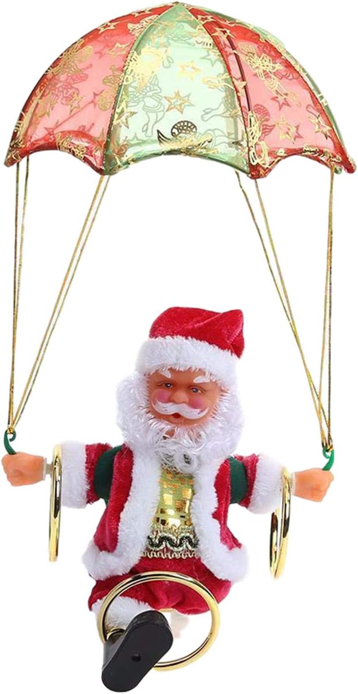 Parachuting Santa Claus, Christmas Santa Claus Suspension Flying