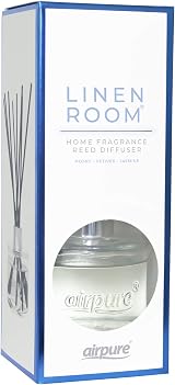 Airpure Reed Diffuser 100ml Oil Set with 8 Black Reeds - Linen Scent