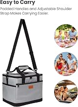 Kollea Cool Bag 30 Litre Insulated Cooler Lunch Bag with Straps view 6