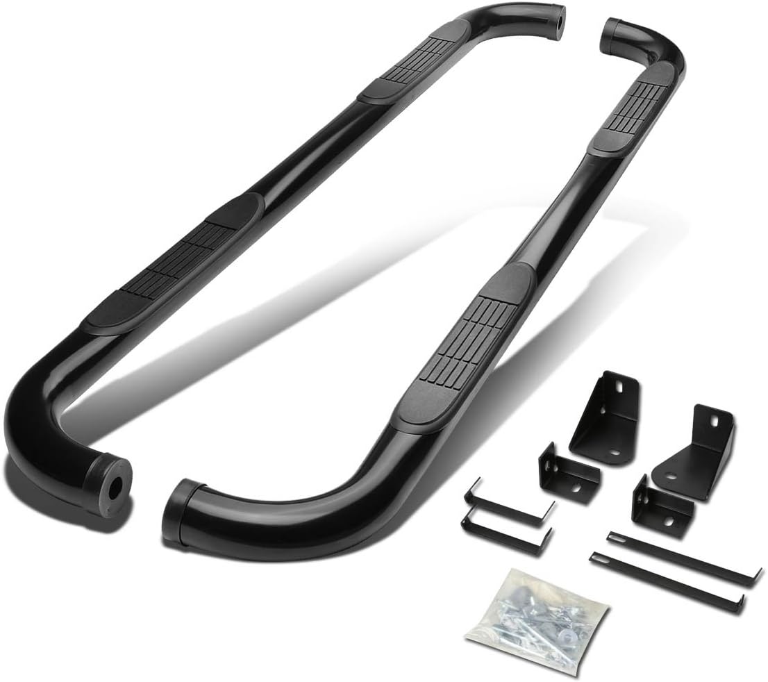 3" Black Coated Side Step Nerf Bar Running Board