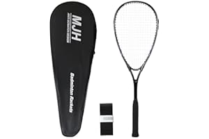 MANJHONG Squash Racquet (Beginner Frame) Recreational Aluminum Racket Incl. Carrying Bag & Grip Tape
