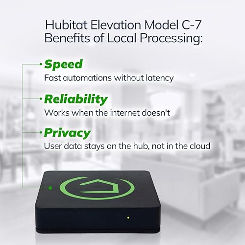 Hubitat Elevation Home Automation Hub (Model C-7) Compatible with