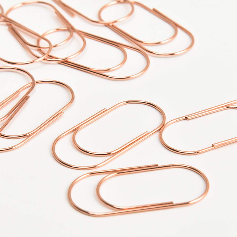 Rose Gold Paper Clips, Topgogo 20pcs 50mm 1.97\
