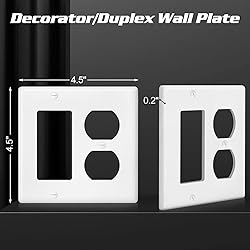 Decorator Wall Plate Light 1-Duplex/1-Decorator