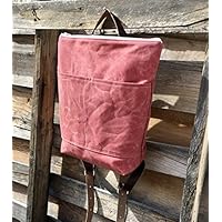 Waxed Canvas and Leather Backpack