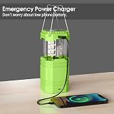 Mesqool Solar Camping Lantern Ultra Bright Collapsible Hand Crank LED view 3