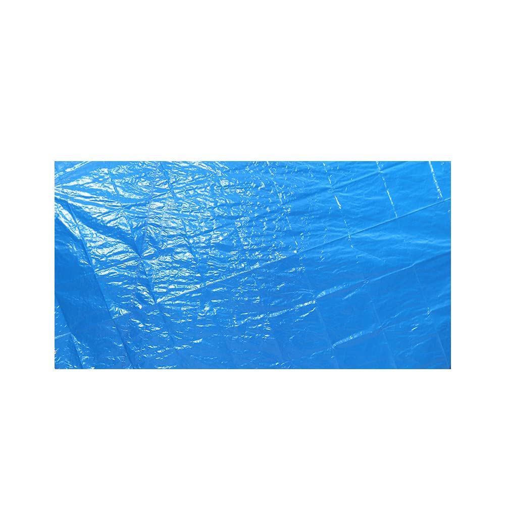 400 * 211cm Rectangular Pool Cover, Foldable Drawstring Design Solar Cover Heat Insulation Film Frame for Swimming Pool
