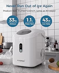 Ice Makers Countertop Nugget Ice Cubes, Portable