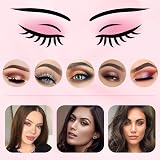 TEUVO Eyebrow Stencil Kit 24 Styles Shaper Beginner Brow Razor Brush Reusable view 2