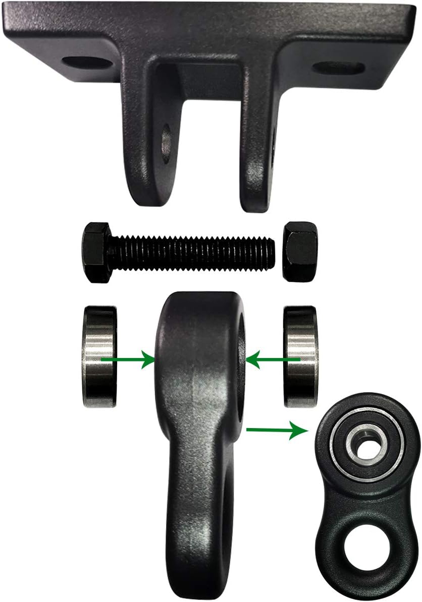 ABUSA Heavy Duty Black Swing Hangers Screws Bolts Included Over 5000 lb Capacity Playground Porch Yoga Seat Trapeze Wooden Sets Indoor Outdoor 2 Pack: Toys & Games
