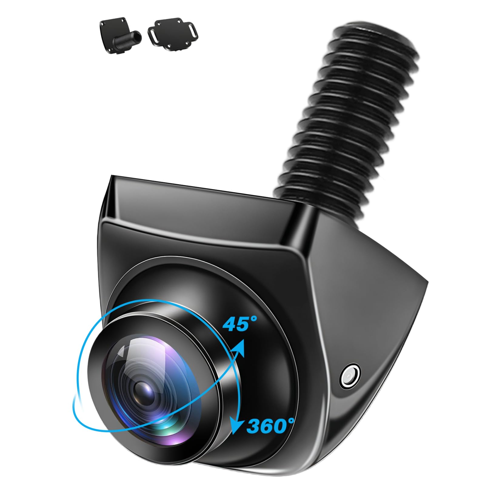 Photo 1 of ?4 Modes Button Switch? AHD 1080P Backup Camera for Car 180°Wide Angle Rear Camera with Clear Night Vision 360°+45° Rotatable Front/Side/Rear View Camera IP69K Waterproof Reverse Camera Fisheye Lens