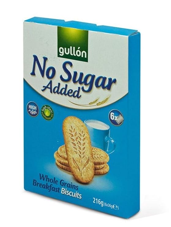 Gullon Whole Grain Breakfast Biscuits 7.62 oz. No Sugar Added Amazon