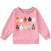 AG AGUU Toddler Boys Girls Thanksgiving Sweatshirt Cute Turkey Graphic Shirt Funny Chicken Print Pullover Tops Holiday Outfit