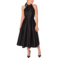Dress the Population Women's Parker Crepe, Maxi, Fit and Flare, V-Neck Dress,  Black, Small at Amazon Women's Clothing store