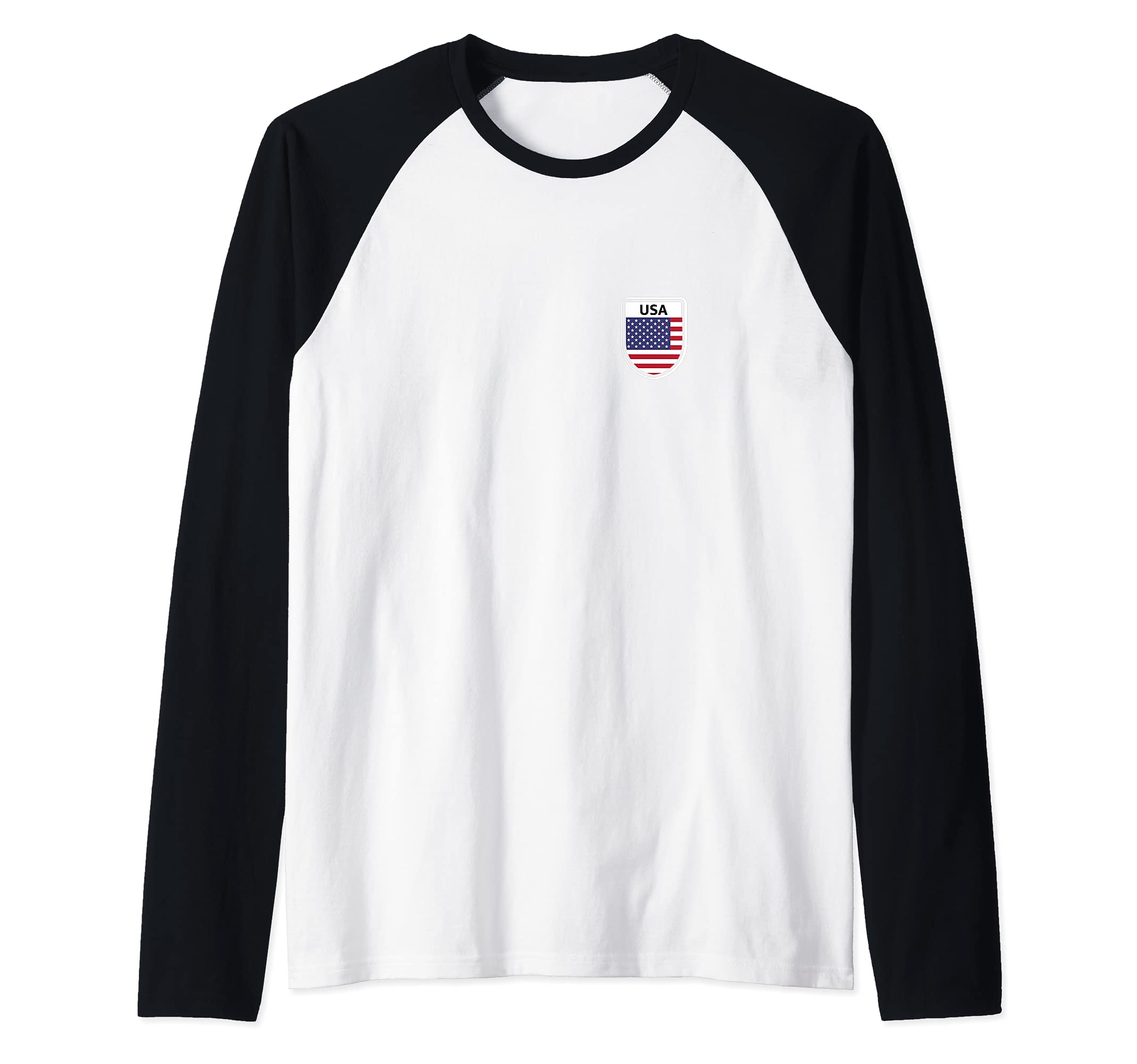 Flag United States Raglan Baseball Tee