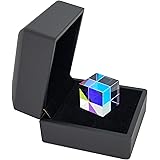 StayMax Dichroic X-Cube Prism RGB Dispersion Prism for Physics and Decoration with Storage Box