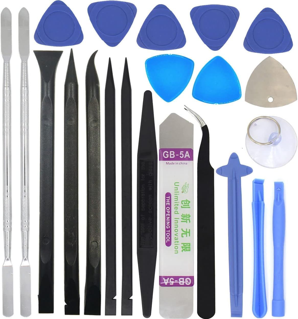 SANHOOII 22in1 Mobile Cell Phone Repair Screen Opening Tools kit Metal Spudger Pry for Table TV Box Toy Game Console Repairing Tool