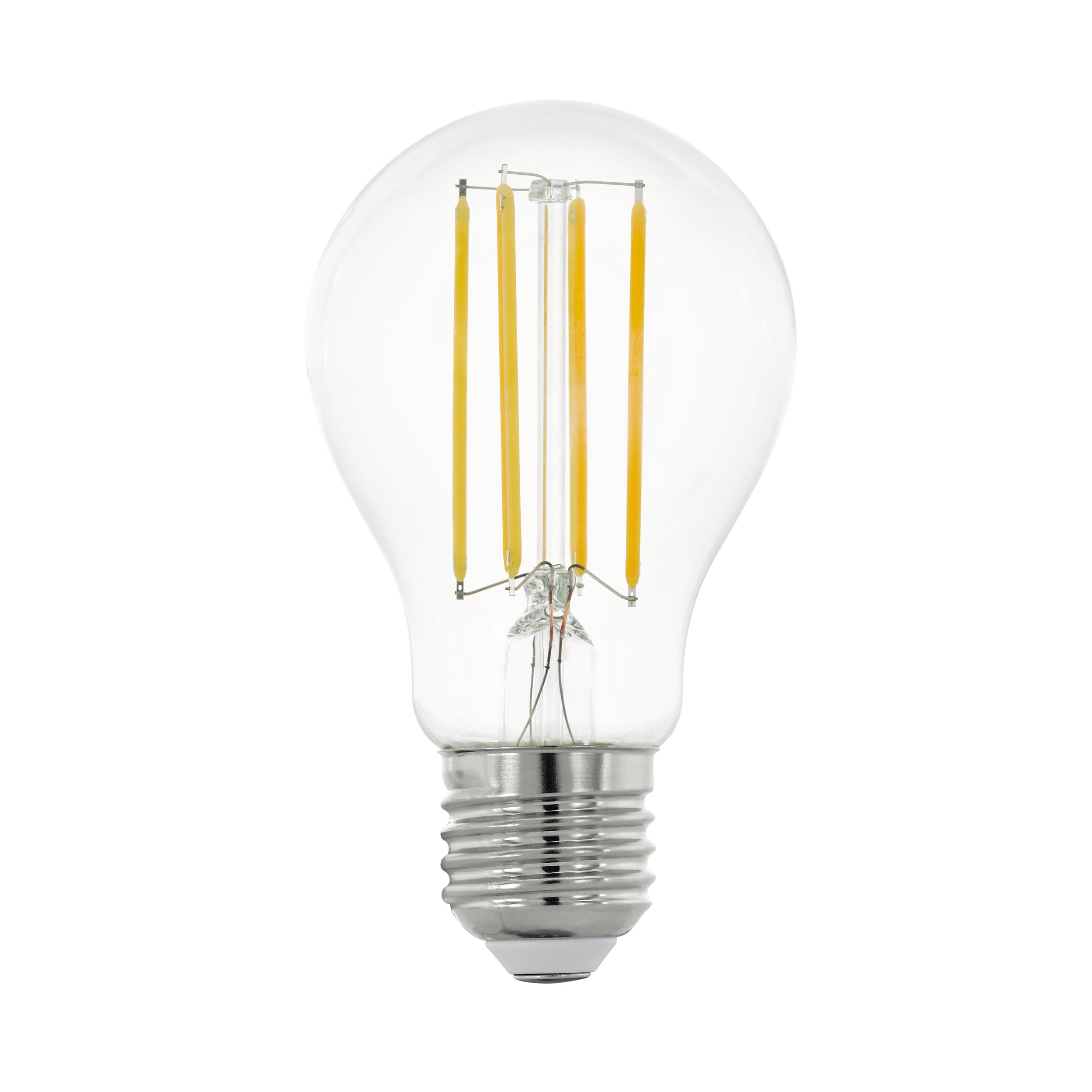 Eglo Connect.z Smart Home E27 LED Filament Light Bulb, A60, ZigBee, app and Voice Control, dimmable, Neutral White, 806 Lumen, 6 watt, Vintage Lightbulb Transparent