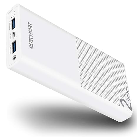 20.000mAh Power Bank Powerbank mobiles Ladegerät Schnellladung QC3.0 18W Externe Akkupacks für Mobiltelefone Smartphones komp