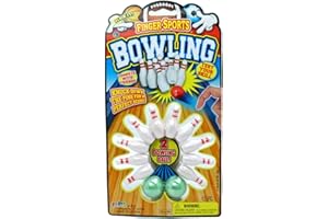 JA-RU Finger Sports Mini Bowling Set for Kids (1 Pack) Tabletop Bowling Games, Office Desk Toys, Bowling Party Favors, Classroom Prizes, & Stocking Stuffers. 217-1B