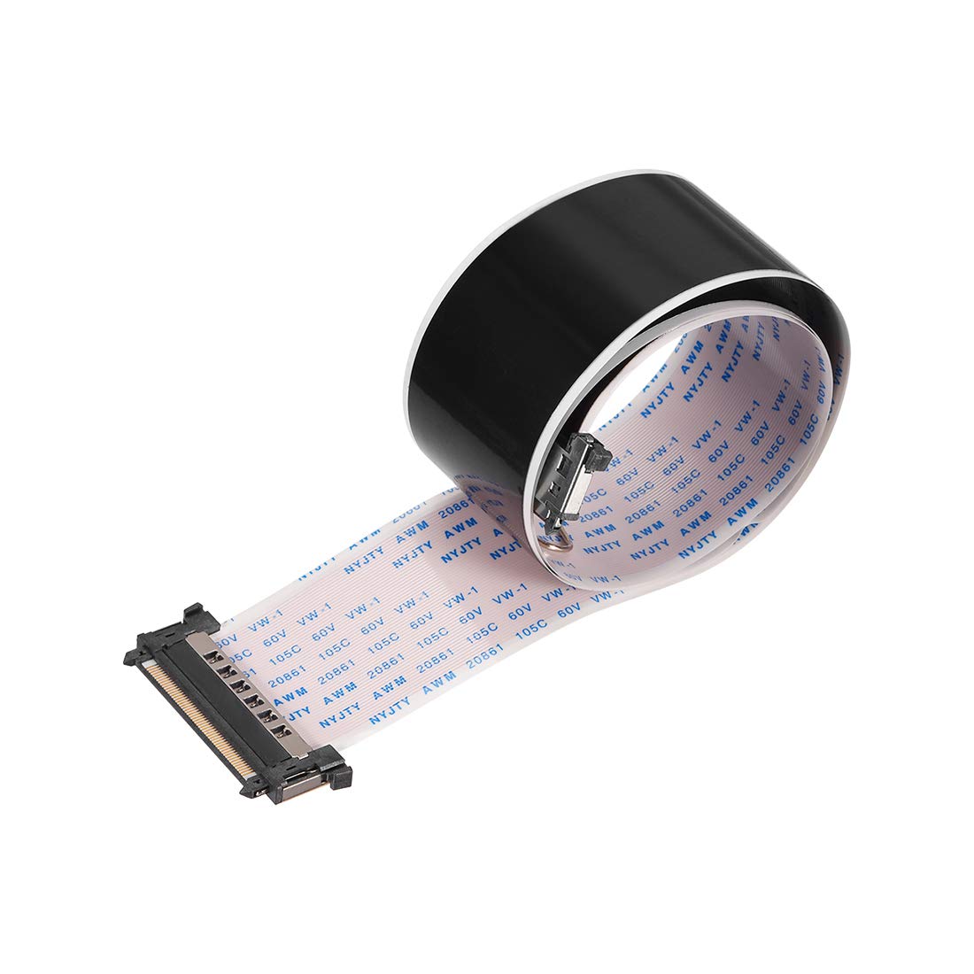 sourcing map Flexible Flat Cable, 51 Pins 0.5mm Pitch 500mm FPC FFC Flexible Ribbon Cable for LCD TV Car Audio DVD Player Laptop (A Type)