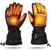RARE SPACE Heated Gloves, Rechargeable Heated Gloves for Men Women, 7.4V Fast Heating, Waterproof & Upgrade Non-Slip Electric Heating Glove for Motorcycling, Hunting, Skiing, Outdoor Work