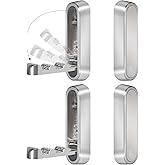 4PCS Foldable Wall Hooks, Heavy Duty Zinc Alloy Folding Wall Hooks, Folding Coat Hooks Wall Mount Bathroom Foldable Towel Hoo