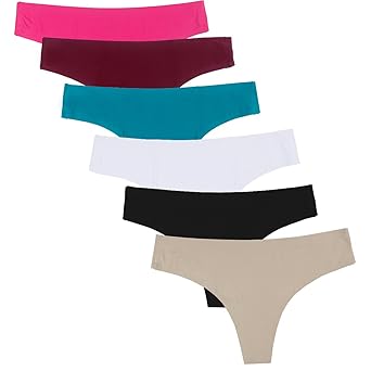 Dokpav Tangas, Damen Unterwäsche Nahtlose Tanga Höschen Strings - 6 Pack