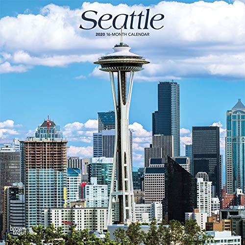Seattle 2020 12 x 12 Inch Monthly Square Wall Calendar, USA United States of America Washington Paci by 