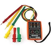 SM852B 3 Phase Sequence Rotation Tester LED Indicator Detector Checker Meter