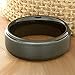 EnvyJ 8mm Tungsten Rings Carbide Black High Polish Men's Wedding Engagement Band Ring Comfort Fit and Matte Finish Sizes 6-16