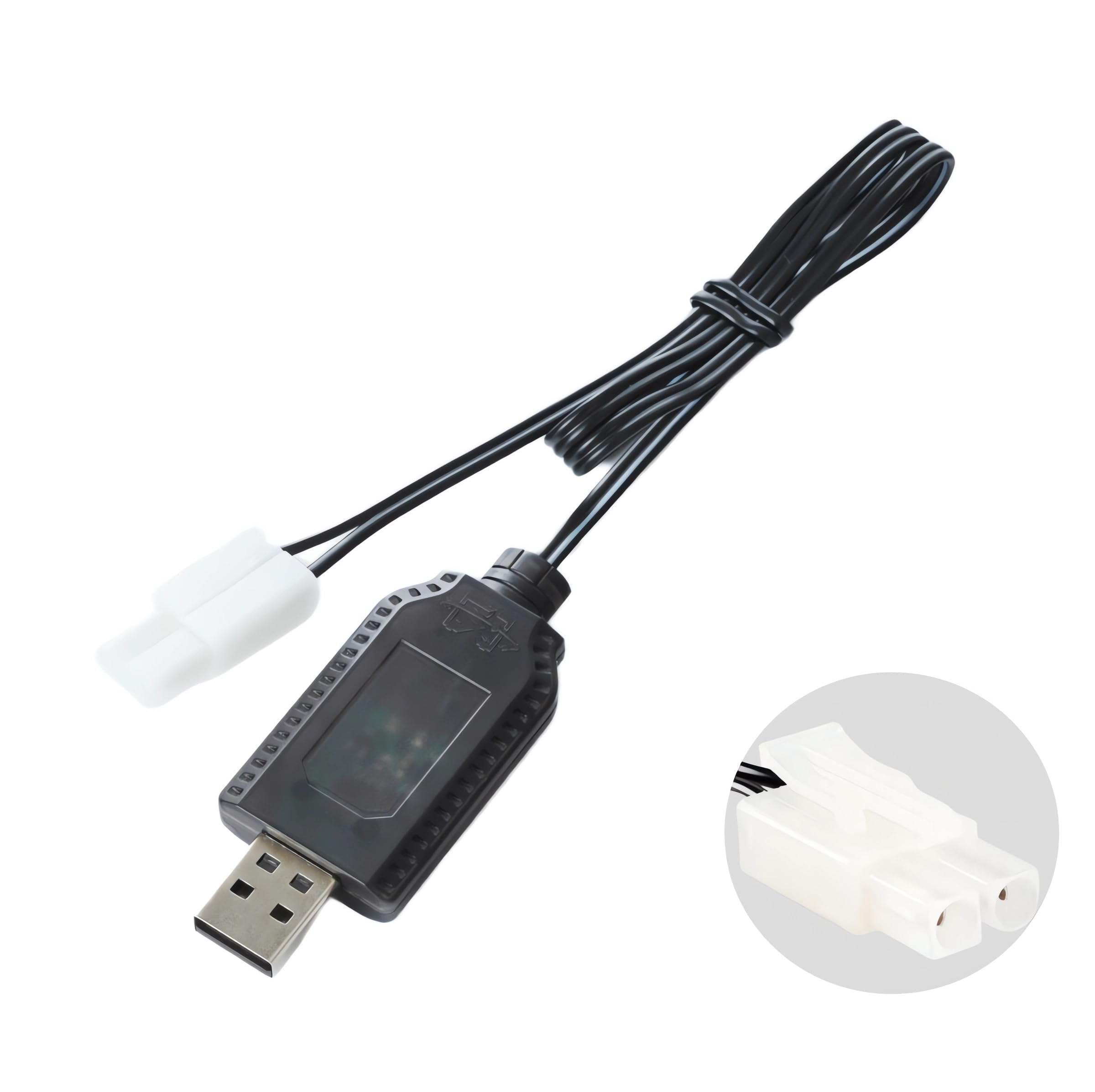 Aliwisdom Universal RC Charger Cable with tamiya Plug/KET 2P Connector for (4-8s) 4.8V 6V 7.2V 8.4V 9.6V Ni-MH/Ni-CD Battery Pack, Compatible RC Car/Boat/Plane/Drone/Tank (6V) โ image 1