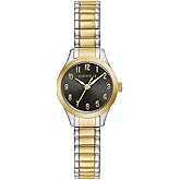 Caravelle by Bulova Ladies' Traditional Mini 3-Hand Quartz Expansion Band Watch, Arabic Markers, 24mm