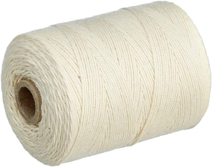 Kingko ® Rice white 1mm x 220m Macrame Cotton Cord for Wall Hanging Dream Catcher Durable and Resilient (White)