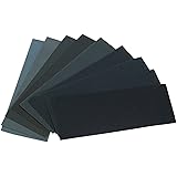 HSYMQ 24PCS Sand Paper Variety Pack Sandpaper 12 Grits Assorted for Wood Metal Sanding, Wet Dry Sandpaper 120/150/180/240/320