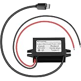 1-Pack DC 12V/24V to 5V USB C Step Down Converter Type-C Interface 5A 25W Waterproof Buck Module Power Adapter Compatible with Raspberry Pi 4, Cell Phones