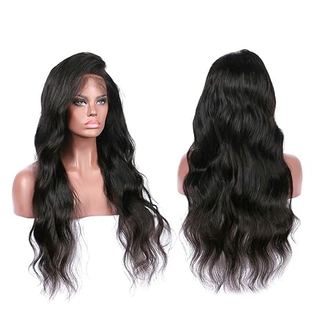 Frcolor European Women Lace Front Wig Long Curly Hair Synthetic