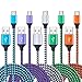 Micro USB Charger, FiveBox 5Pack 6ft Android Charger Cable Fast Charging Cord Compatible Samsung Galaxy J8 J3 J7 Star/Prime, S6 S7 Edge, LG Stylo 2/3, Moto G4 G5 G5S Plus, G6 Play, Kindle Fire 7 8 10
