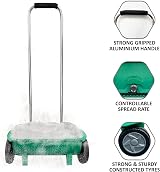 Crystals 12L Lawn & Grass Seed Spreader | Adjustable Settings, Large Wheels view 8