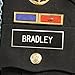 BME Army Service Uniform Name Plate - 3x1 Inch, Black, 12 Characters, 1 Count