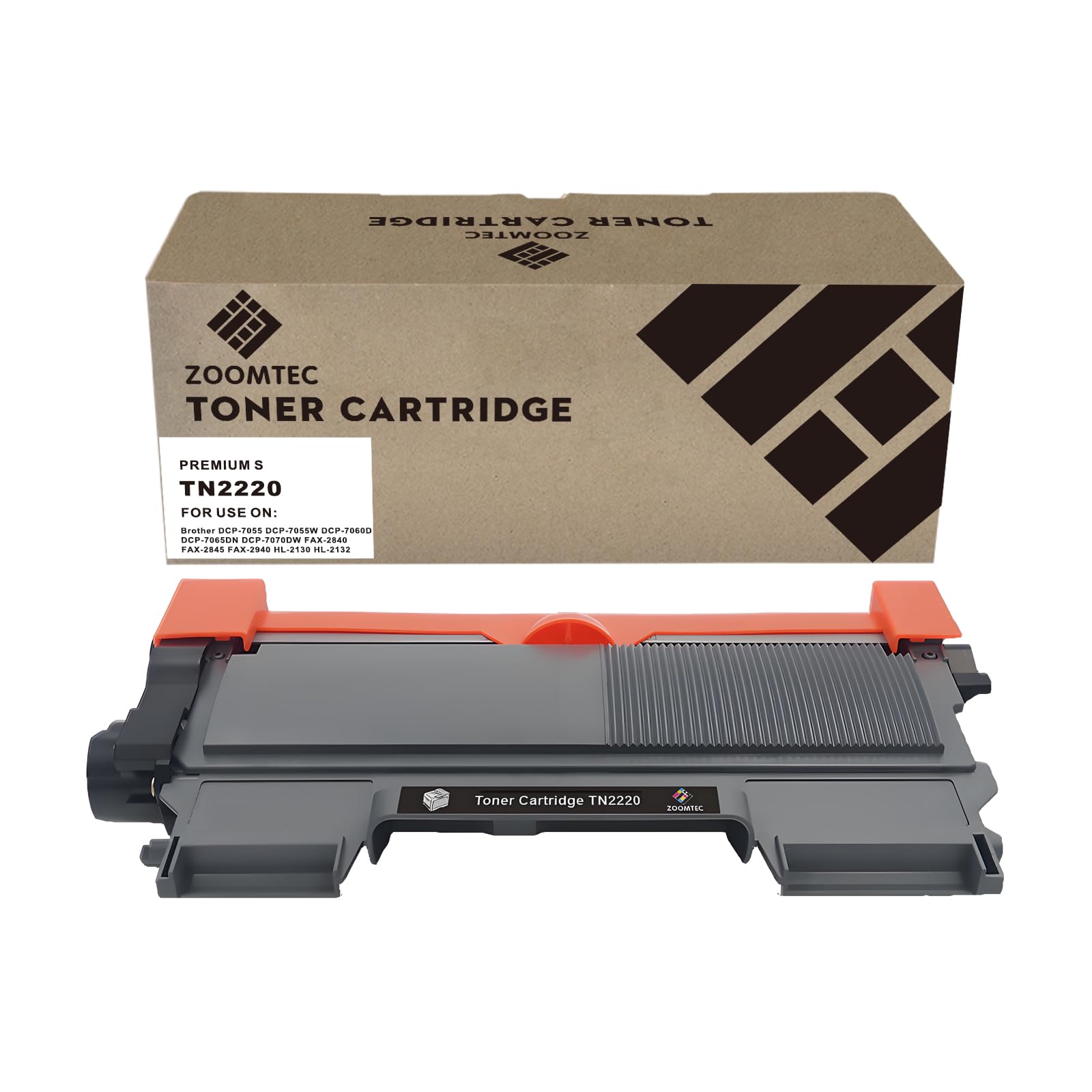 ZOOMTEC Compatible TN2220 TN-2220 Toner Cartridge Work for Brother HL-2130 HL-2132 HL-2240 HL-2240D HL-2250DN HL-2270DW DCP-7060D DCP-7065DN DCP-7070DW MFC-7360 MFC-7460DN MFC-7860DW (1 Pack)