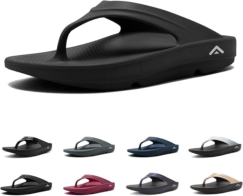 Amazon.com | FANTURE Men & Women's Flip Flops Arch Support Sandals Thong Foot Pain Relief 