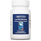 ARG Lumbrokinase Circulatory System Support - Delayed-Release Enzyme Supplement - Circulatory & Cardiovascular Health - Supports Healthy Blood Flow - Non-GMO & Gluten-Free - 30 Servings - 60 Capsules