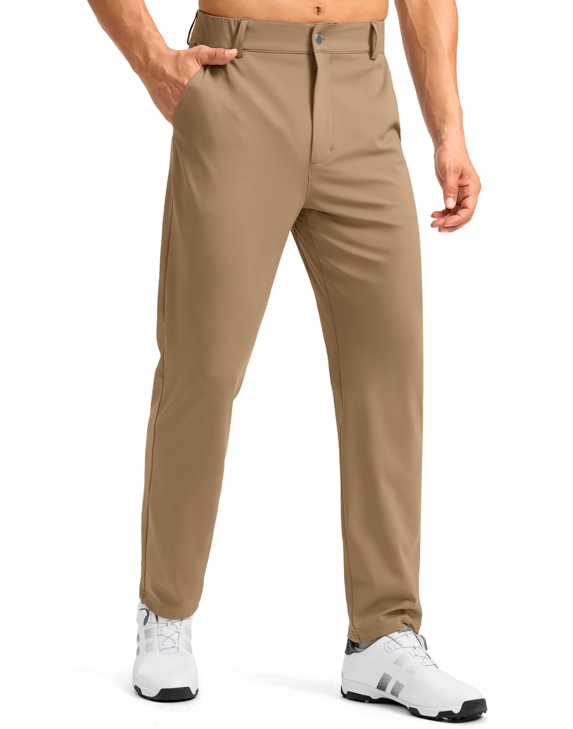 Soothfeel Men's Golf Pants with 5 Pockets Slim Fit Stretch Sweatpants ...