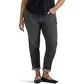 Lee Womens Plus Size Legendary Mid Rise '90s Taper Jean